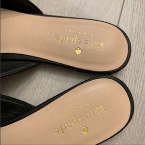 Kate Spade leather black mules!